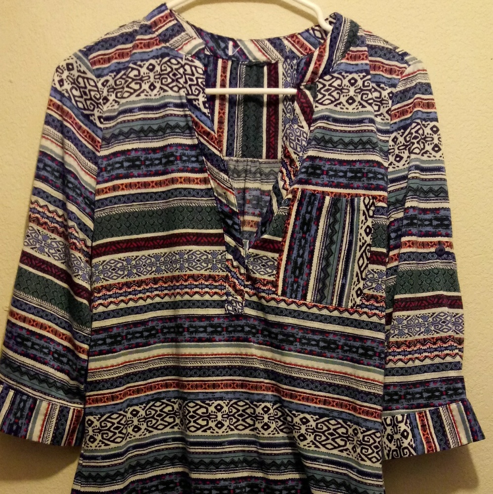 Casual Striped Tunic
